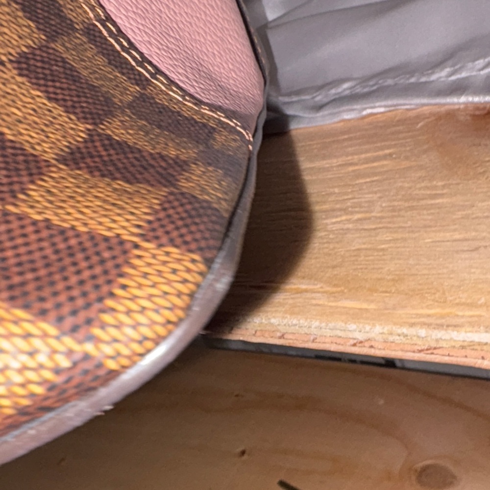 Louis Vuitton Jersey Brown Damier Tote with Pink - Picture 7 of 11
